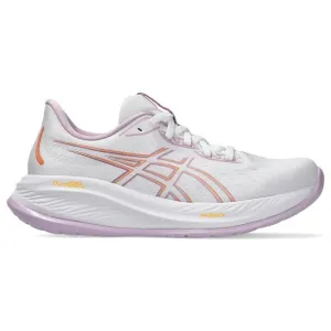 ASICS WOMEN'S GEL CUMULUS 26 WHITE/LIGHT UBE SHOES
