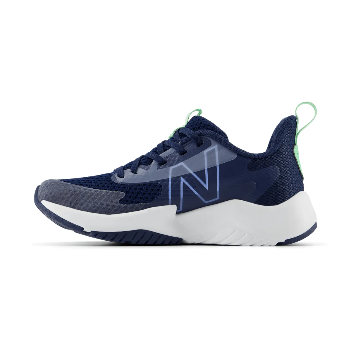 New Balance Kid's (Preschool) Rave Run v2 PKRAVAB2 Navy/Electric Sky/Sweetgrass New Balance Shoes