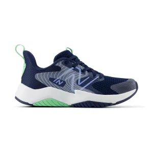 New Balance Kid's (Preschool) Rave Run v2 PKRAVAB2 Navy/Electric Sky/Sweetgrass New Balance Shoes