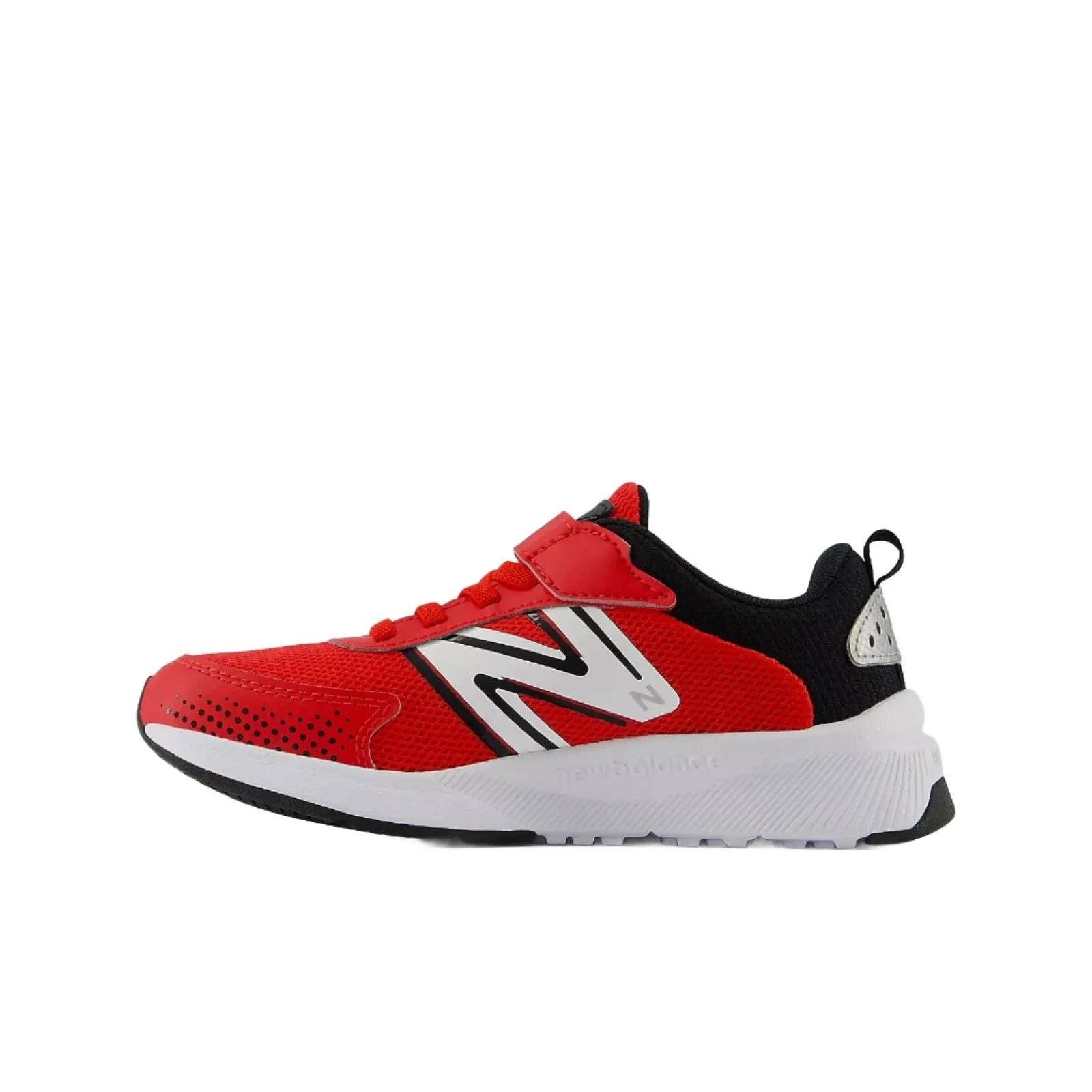 New Balance Shoes Kid's Dynasoft 545 Bungee Lace with Top Strap True Red/Black (10.5c-3Y)