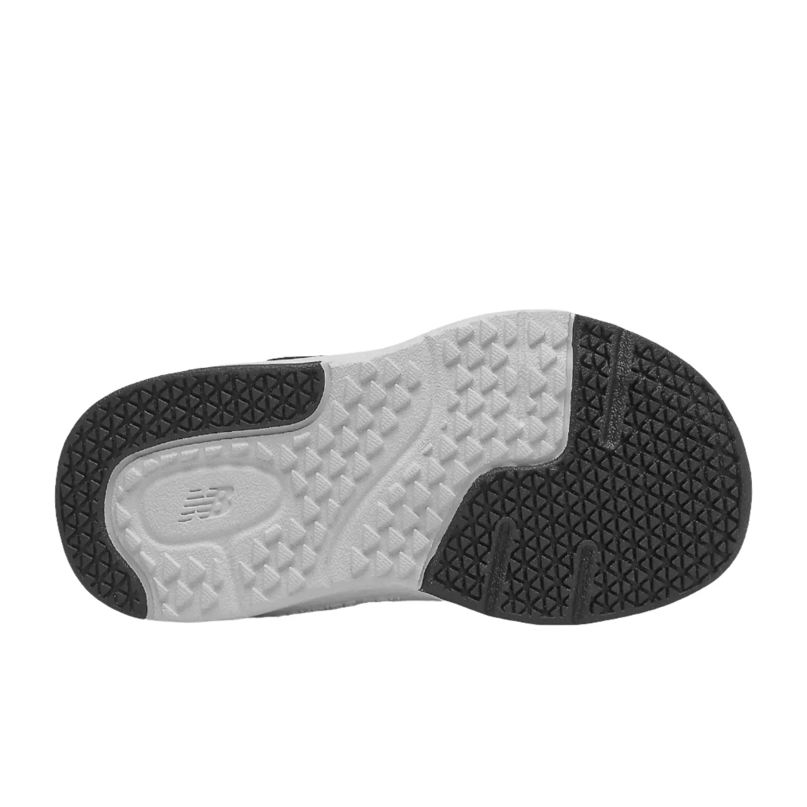 New Balance Shoes Kid's Dynasoft IT545BO1 Bungee Lace with Top Strap Black/White/Silver Metallic (4c-10c)