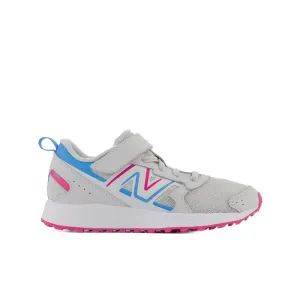 New Balance Shoes Kid's Fresh Foam 650v1 Bungee Lace w/ Top Strap Summer Fog/Hi-Pink (10.5C-3Y)
