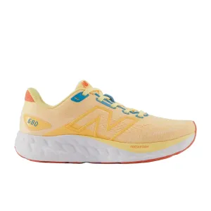 New Balance Shoes Women's 680v8 White Peach/Coastal Blue