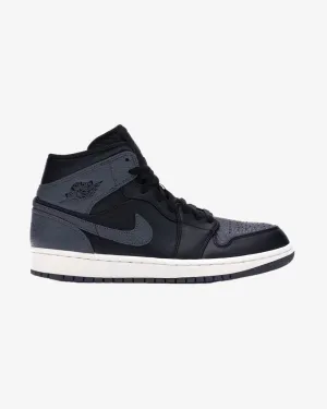 NIKE AIR JORDAN1 MID BLACK DARK GREY