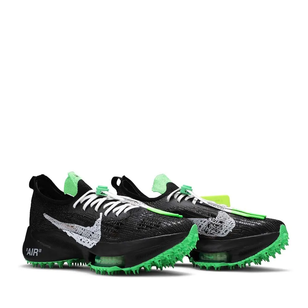 NIKE AIR ZOOM X OFF WHITE TEMPO NEXT FLYKNIT BLACK SCREAM GREEN -