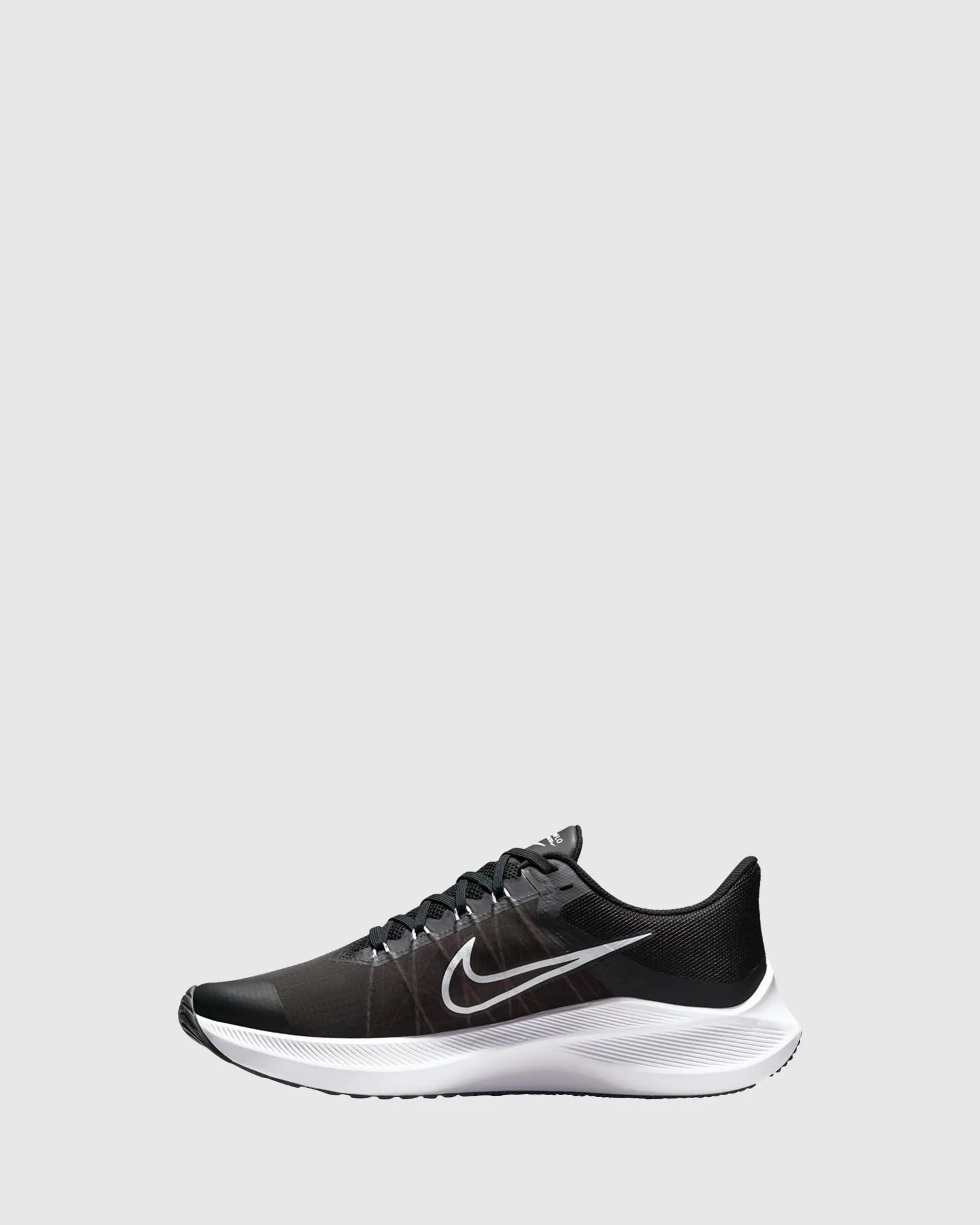 Nike Kids' Shoes Zoom Winflo 8 Adult Black/White/Dk Smoke Grey