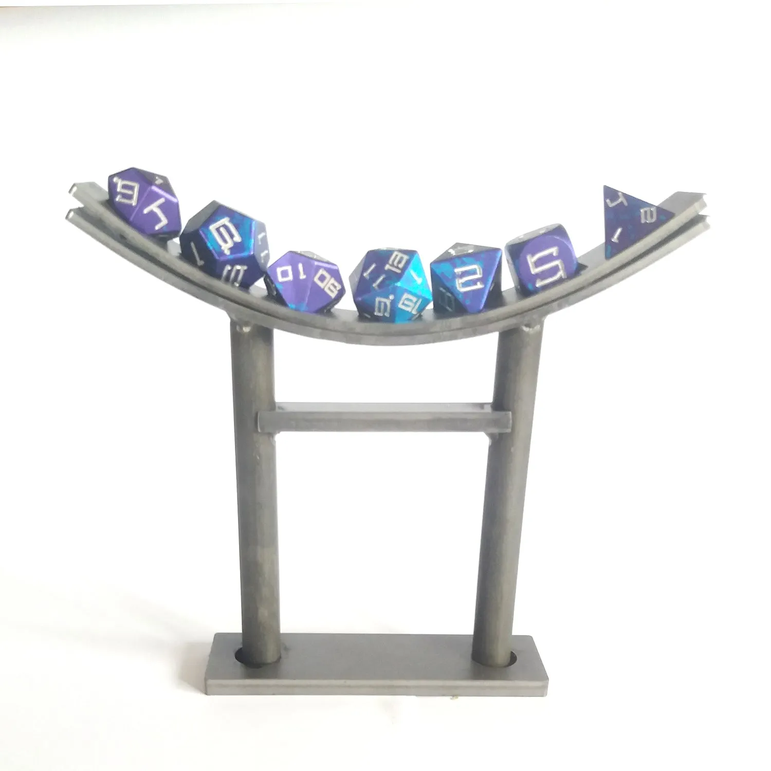 Steel Pergola Dice Stand - Jordan Britt Sculptures