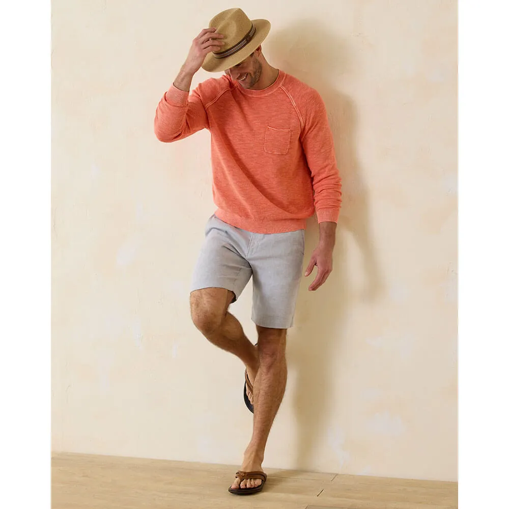 Tommy Bahama 10-Inch Beach Coast Linen Flat Front Shorts - Storm Gray Tommy Bahama Clothing