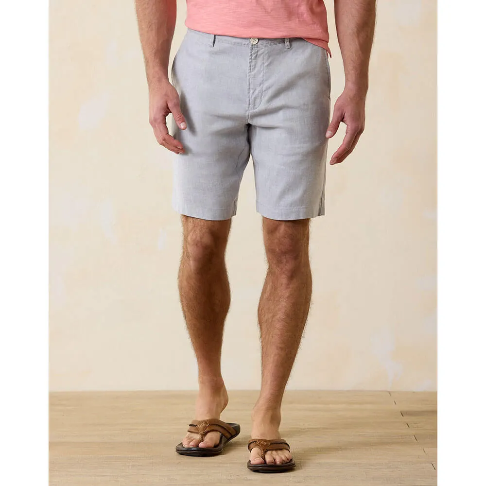 Tommy Bahama 10-Inch Beach Coast Linen Flat Front Shorts - Storm Gray Tommy Bahama Clothing