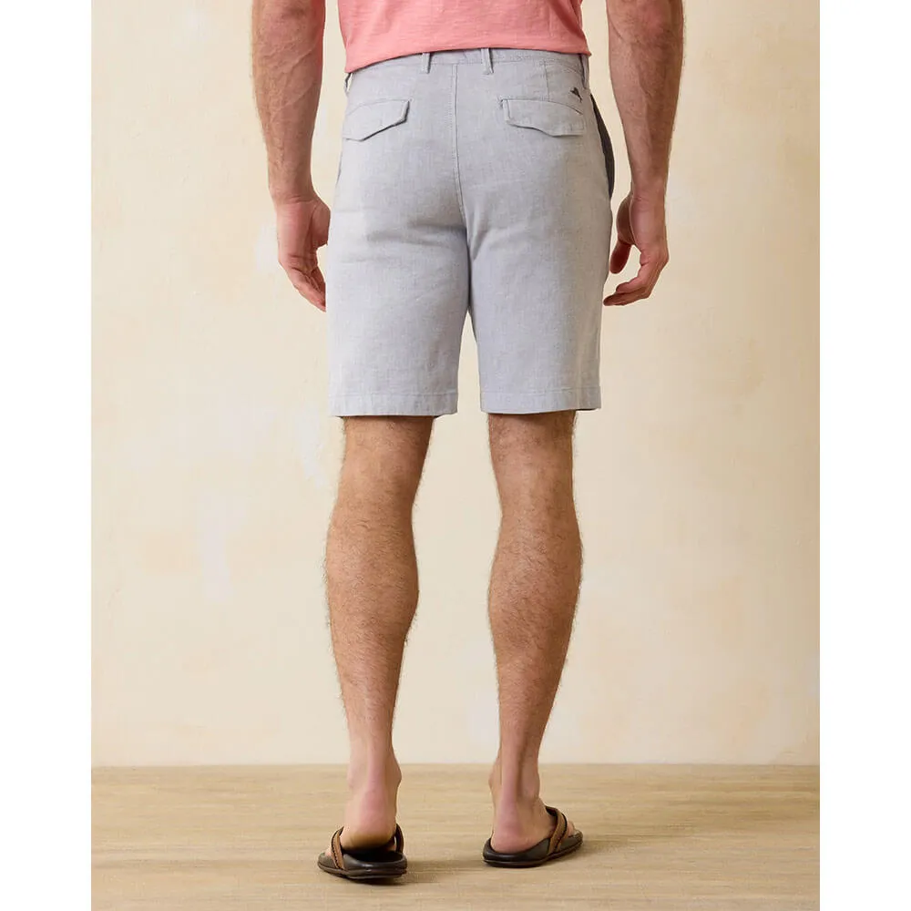 Tommy Bahama 10-Inch Beach Coast Linen Flat Front Shorts - Storm Gray Tommy Bahama Clothing