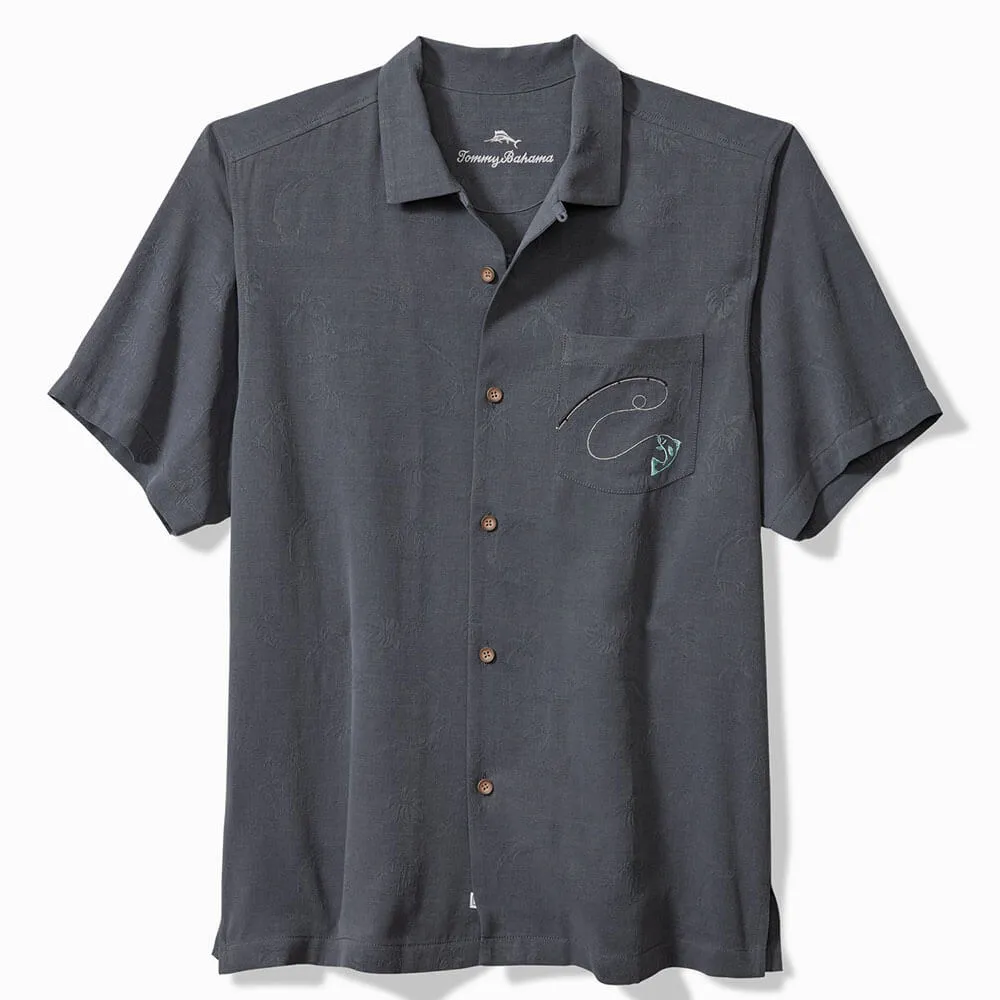 Tommy Bahama A-Fish-Iando Camp Shirt - Dark Sterling Mens Tommy Bahama