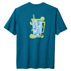 Tommy Bahama Always Look At The Big Pitcher T-Shirt - Blue Allure Mens Tommy Bahama