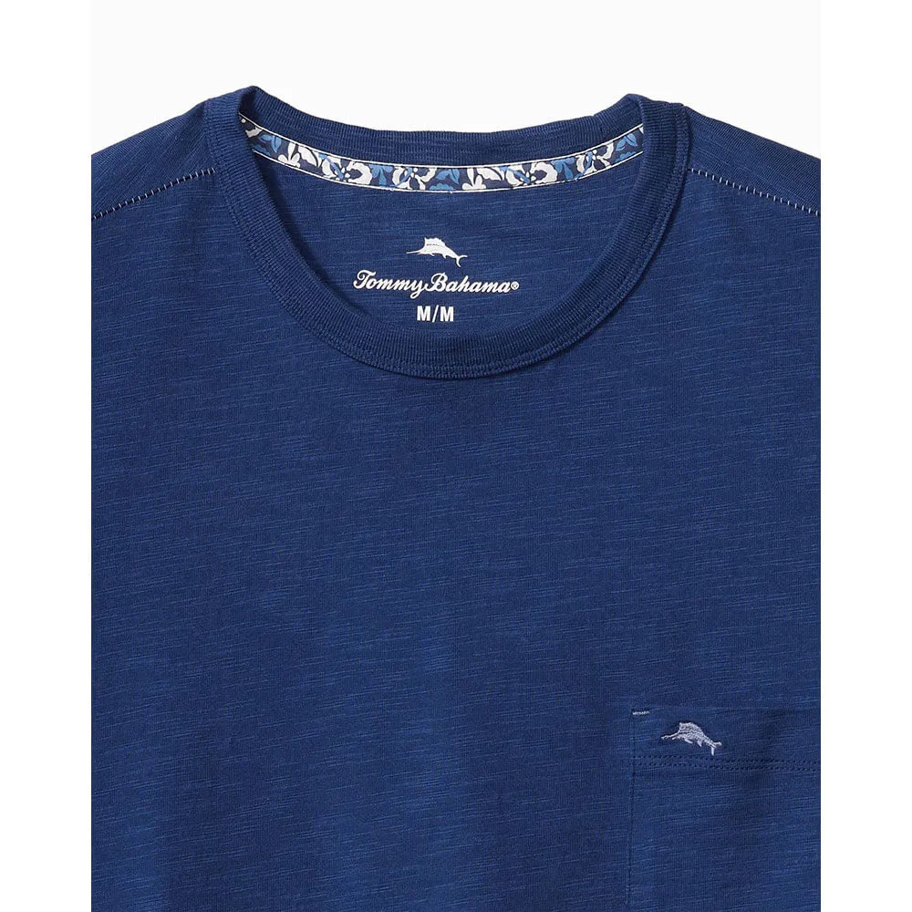 Tommy Bahama Bali Beach Crew T-Shirt -  Bering Blue Mens Tommy Bahama
