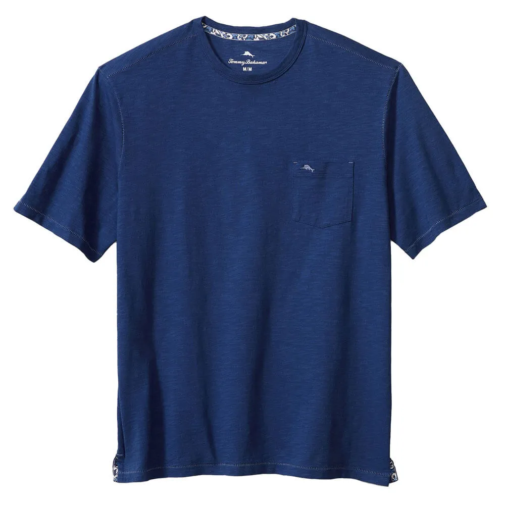 Tommy Bahama Bali Beach Crew T-Shirt -  Bering Blue Mens Tommy Bahama