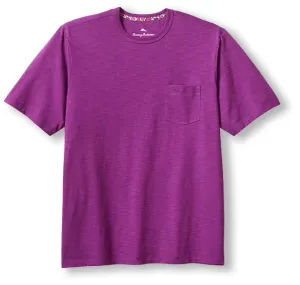 Tommy Bahama Bali Beach Crew T-Shirt - Deep Hollyhock Mens Tommy Bahama