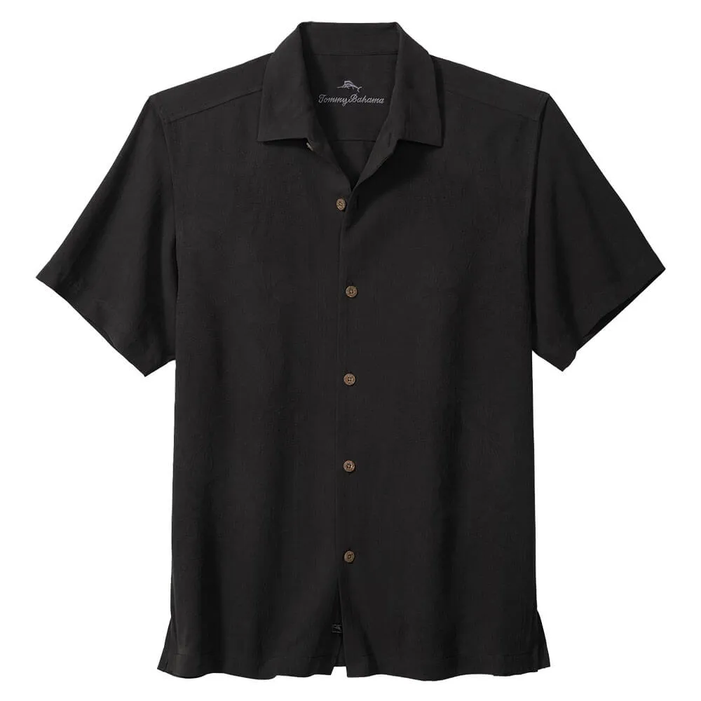 Tommy Bahama Bali Border Camp Shirt - Black Mens Tommy Bahama