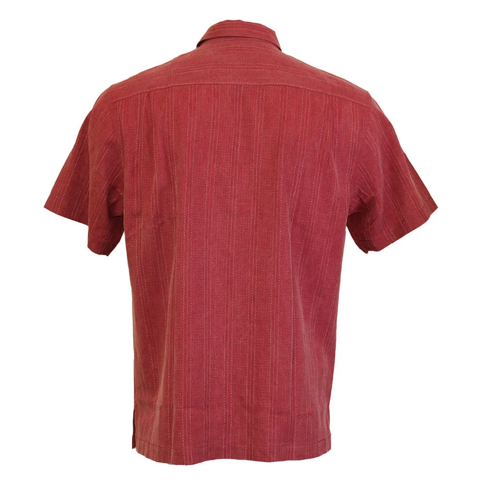 Tommy Bahama Bali Border Camp Shirt - Deep Havana Mens Tommy Bahama