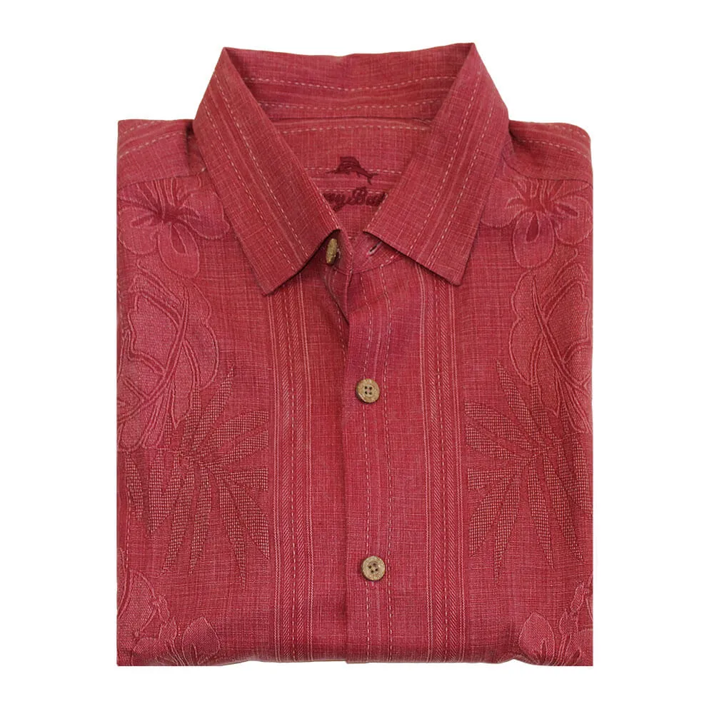 Tommy Bahama Bali Border Camp Shirt - Deep Havana Mens Tommy Bahama