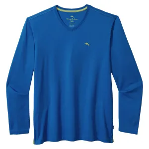 Tommy Bahama Bali Skyline V-Neck Long Sleeve T-Shirt - Cobalt Sea Mens Tommy Bahama