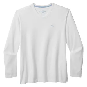 Tommy Bahama Bali Skyline V-Neck Long Sleeve T-Shirt - White Mens Tommy Bahama