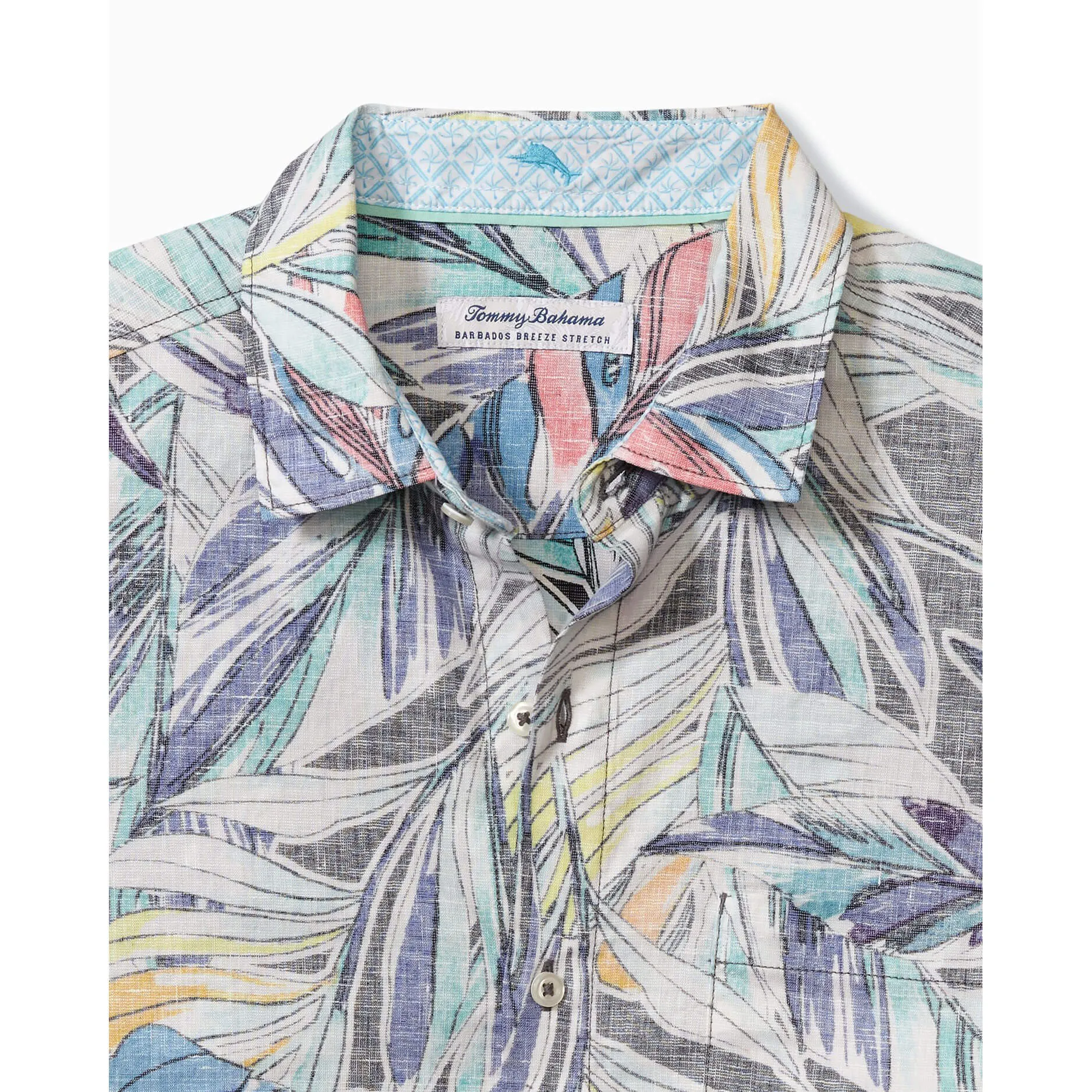 Tommy Bahama Barbados Breeze Lux Vines Sport Shirt - Kohala Teal Mens Tommy Bahama