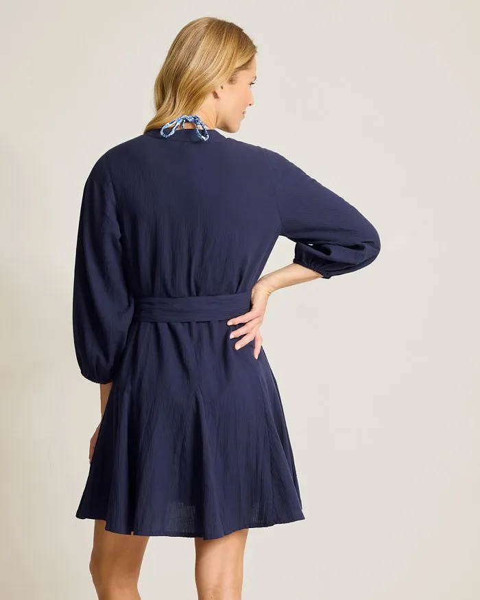 Tommy Bahama Bella Breeze Shirt Dress Cover Up - Mare Navy * Tommy Bahama Clothing