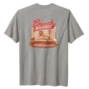 Tommy Bahama Bench Warmer Pocket T-Shirt - Grey Heather Mens Tommy Bahama