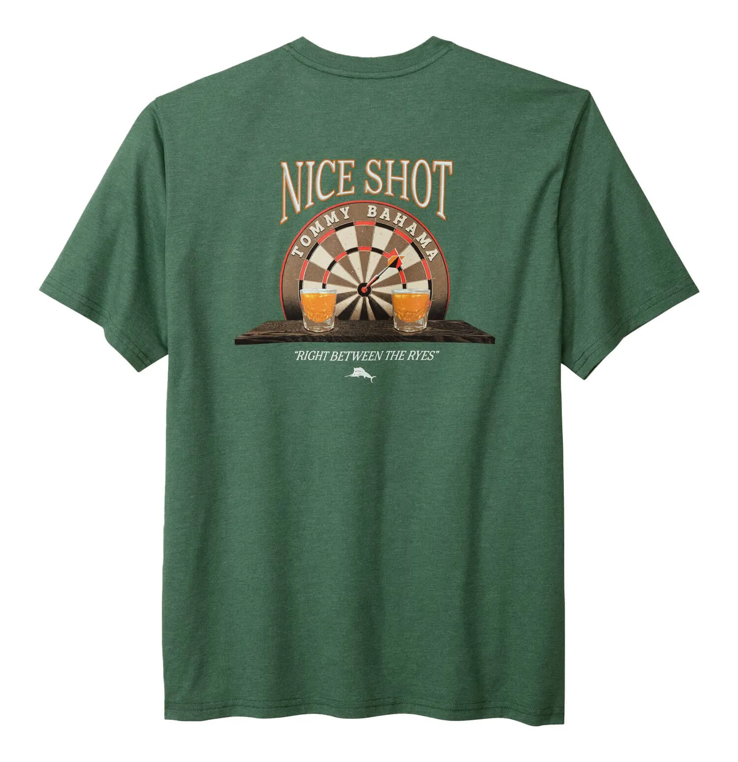Tommy Bahama Between The Ryes Pocket T-Shirt - Green Meadow Heather Mens Tommy Bahama