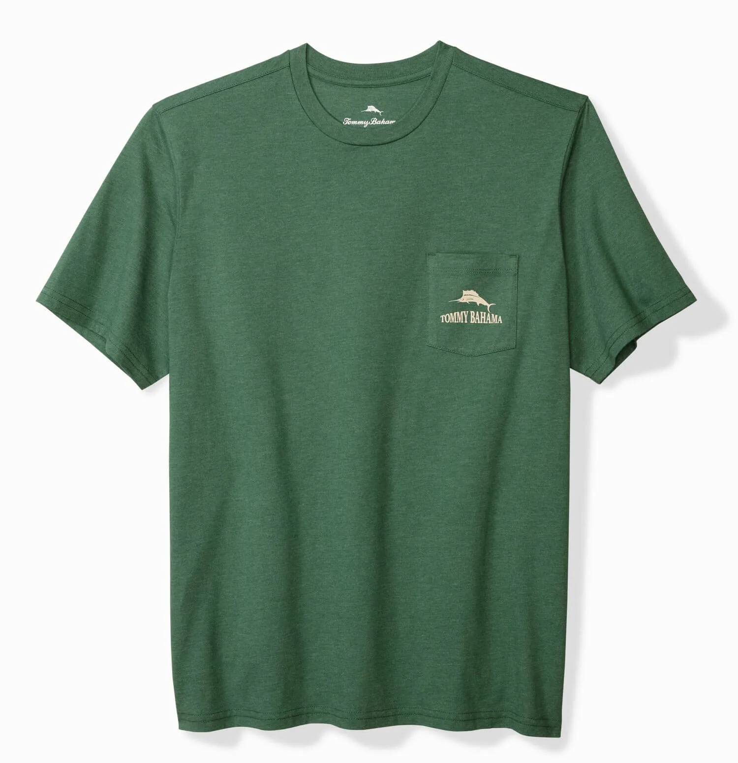 Tommy Bahama Between The Ryes Pocket T-Shirt - Green Meadow Heather Mens Tommy Bahama