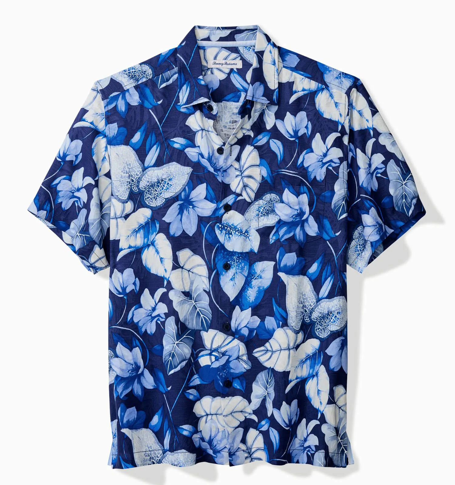 Tommy Bahama Big & Tall Azure Escape Camp Shirt - Royal Indigo Tommy Bahama Clothing