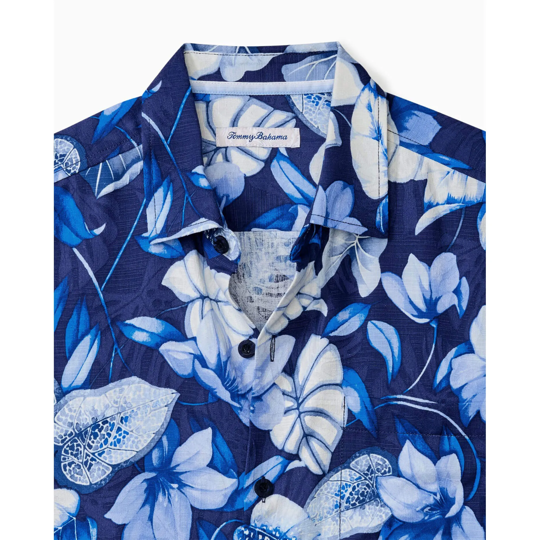 Tommy Bahama Big & Tall Azure Escape Camp Shirt - Royal Indigo Tommy Bahama Clothing