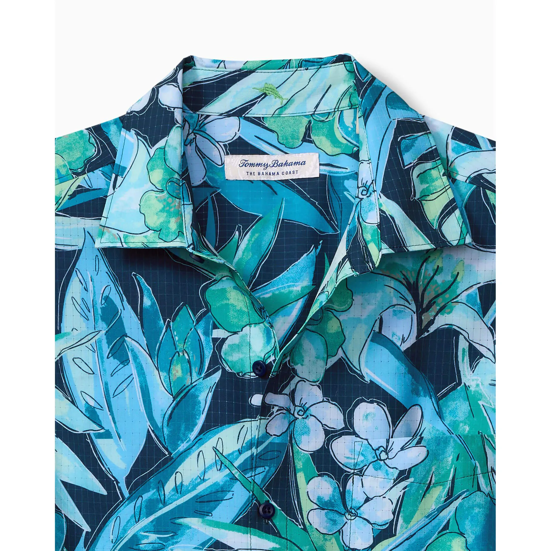 Tommy Bahama Big & Tall Bahama Coast Jungle Haven Camp Shirt - Oceanfront Mens Tommy Bahama