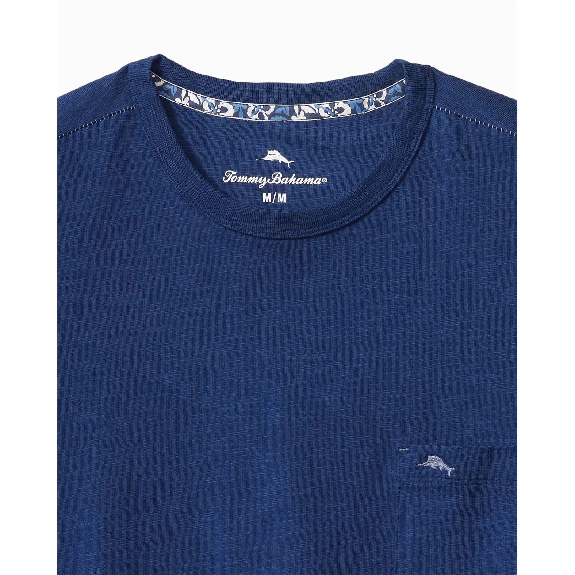 Tommy Bahama Big & Tall Bali Beach Crew T-Shirt - Bering Blue Tommy Bahama Clothing