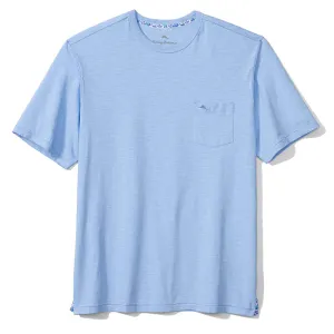 Tommy Bahama Big & Tall Bali Beach Crew T-Shirt - Chambray Blue Mens Tommy Bahama