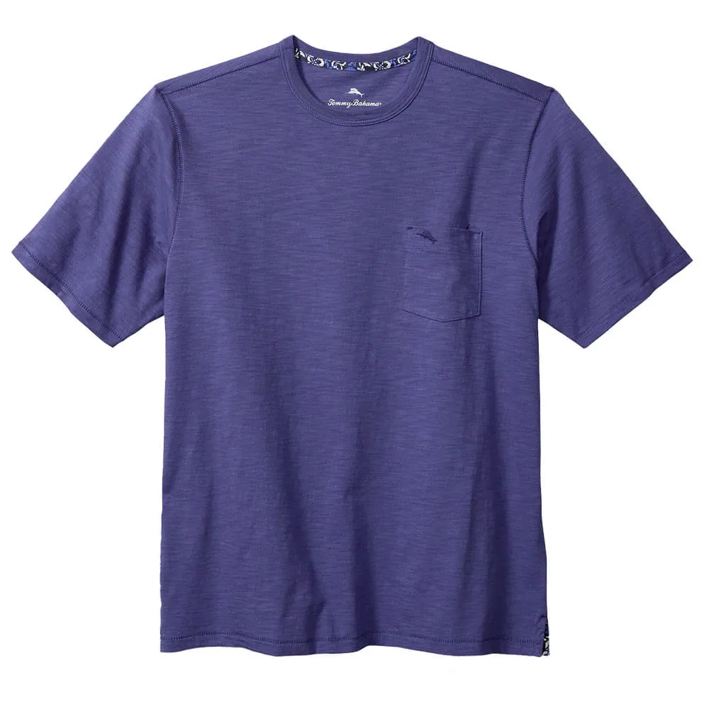 Tommy Bahama Big & Tall Bali Beach Crew T-Shirt - Pandora Purple Tommy Bahama Clothing