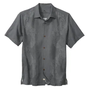 Tommy Bahama Big & Tall Bali Border Camp Shirt - Shadow Mens Tommy Bahama