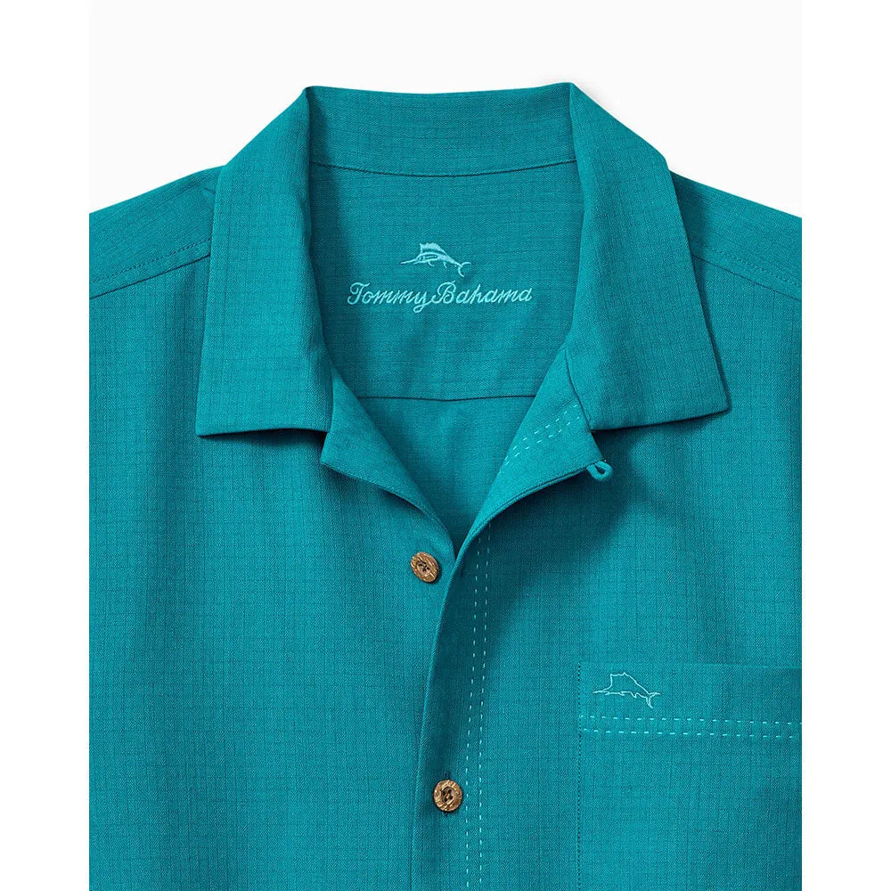 Tommy Bahama Big & Tall Coastal Breeze Check Camp Shirt - Shipwreck Tommy Bahama Clothing