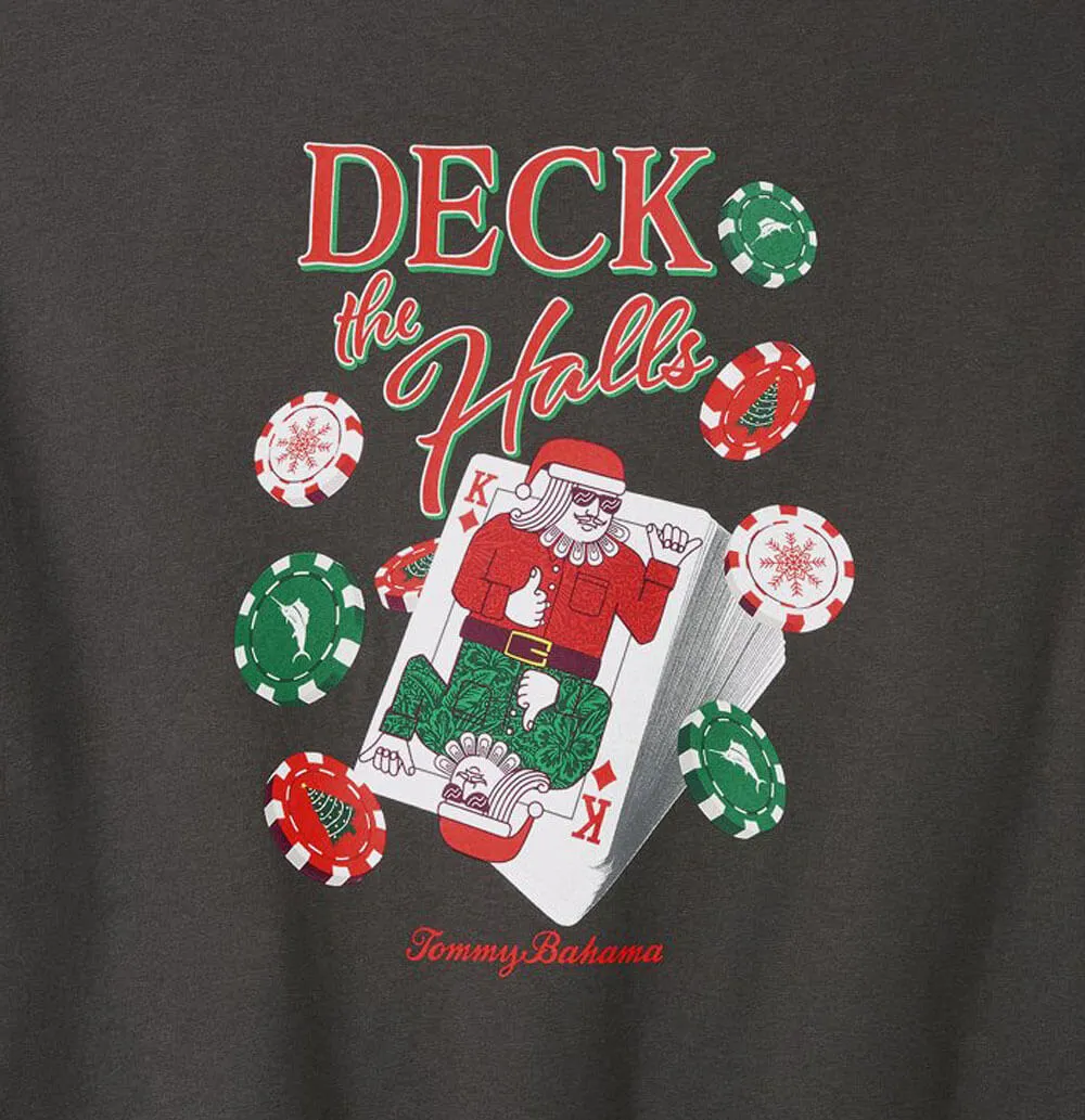 Tommy Bahama Big & Tall Deck The Halls T-Shirt - Coal Mens Tommy Bahama