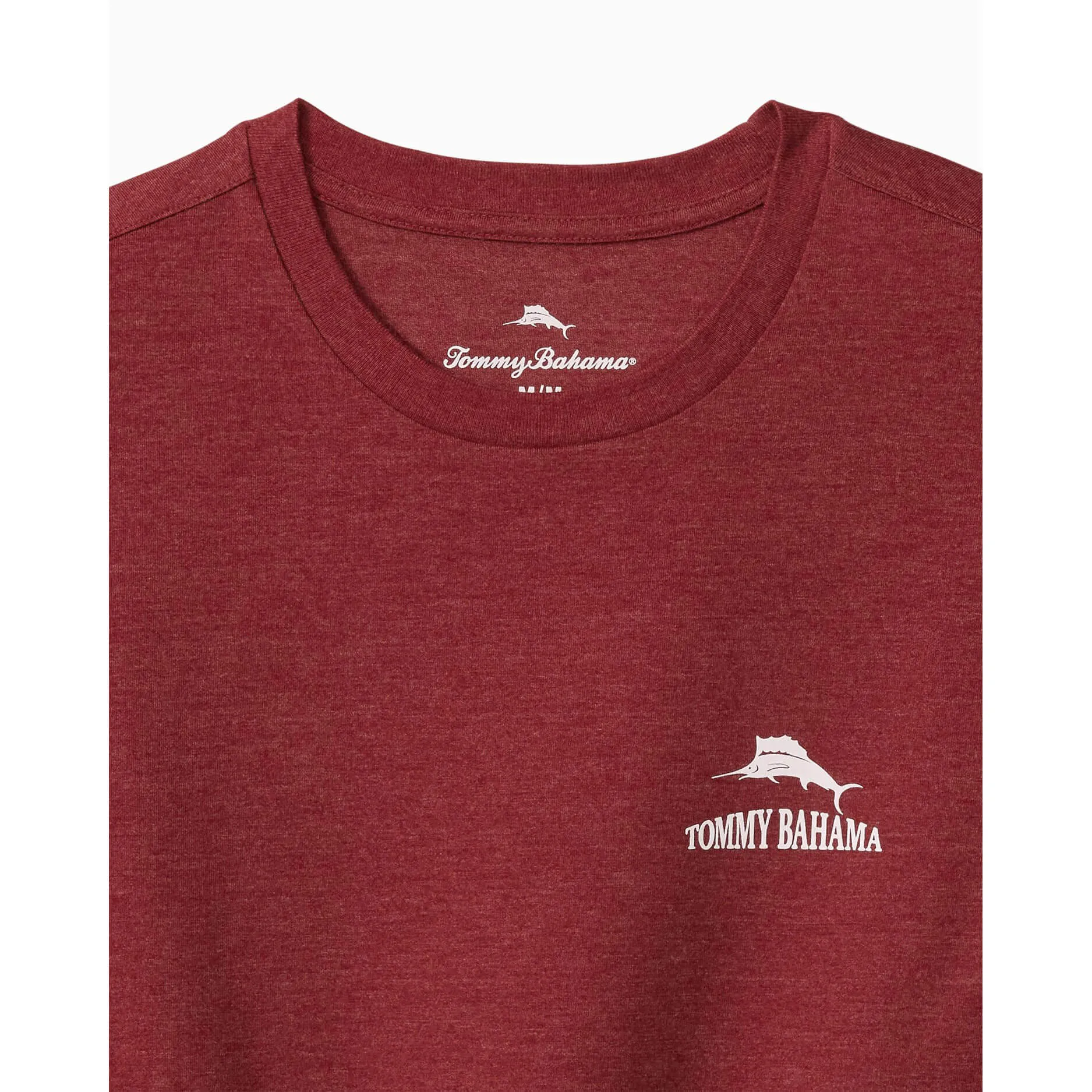 Tommy Bahama Big & Tall Hoppy Brew Year T-Shirt - Ruby Wine Heather Mens Tommy Bahama