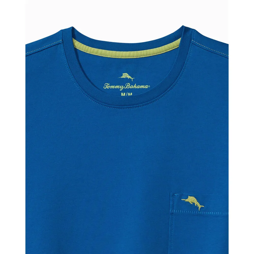 Tommy Bahama Big & Tall New Bali Skyline T-Shirt - Cobalt Sea Mens Tommy Bahama