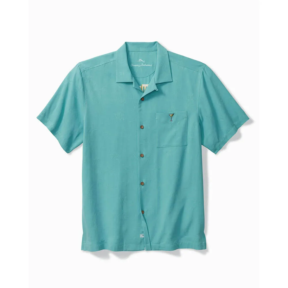 Tommy Bahama Big & Tall Retro Lounge Camp Shirt - Como Blue Tommy Bahama Clothing