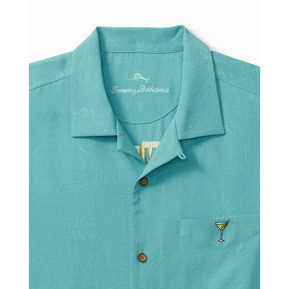 Tommy Bahama Big & Tall Retro Lounge Camp Shirt - Como Blue Tommy Bahama Clothing
