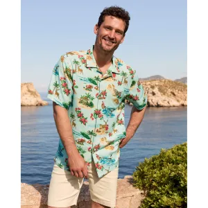 Tommy Bahama Big & Tall Santa Shores Camp Shirt - Light Sky Tommy Bahama Clothing