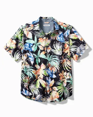 Tommy Bahama Big & Tall Tortola Hasta La Fuego Camp Shirt - Black Mens Tommy Bahama