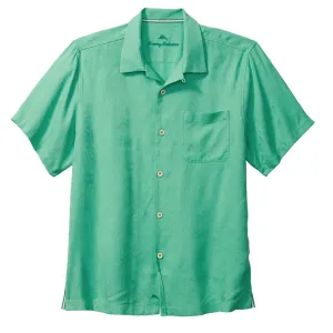 Tommy Bahama Big & Tall Tropic Isles Camp Shirt - Aqua Aloha Mens Tommy Bahama