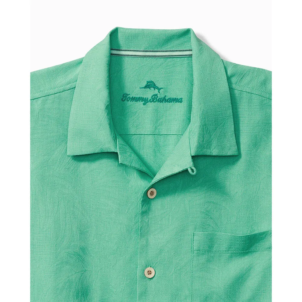 Tommy Bahama Big & Tall Tropic Isles Camp Shirt - Aqua Aloha Mens Tommy Bahama