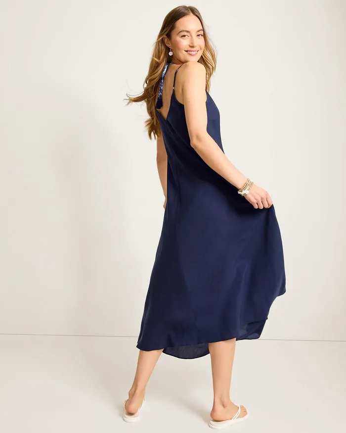 Tommy Bahama Capri Coast Bias Dress Cover Up - Mare Navy Tommy Bahama Clothing