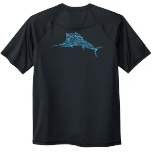 Tommy Bahama Chill Time Surf Crew T-Shirt - Jet Black Mens Tommy Bahama