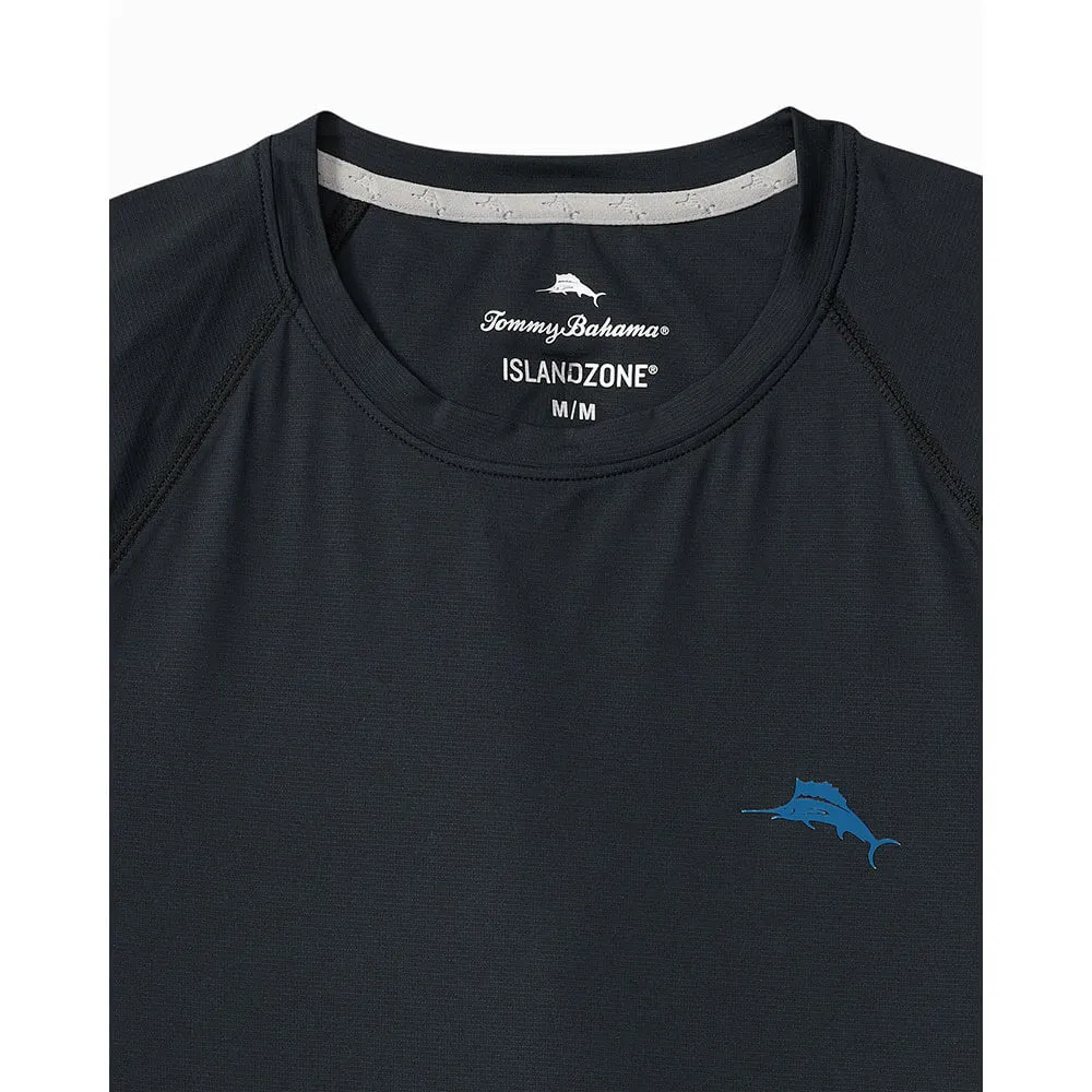 Tommy Bahama Chill Time Surf Crew T-Shirt - Jet Black Tommy Bahama Clothing