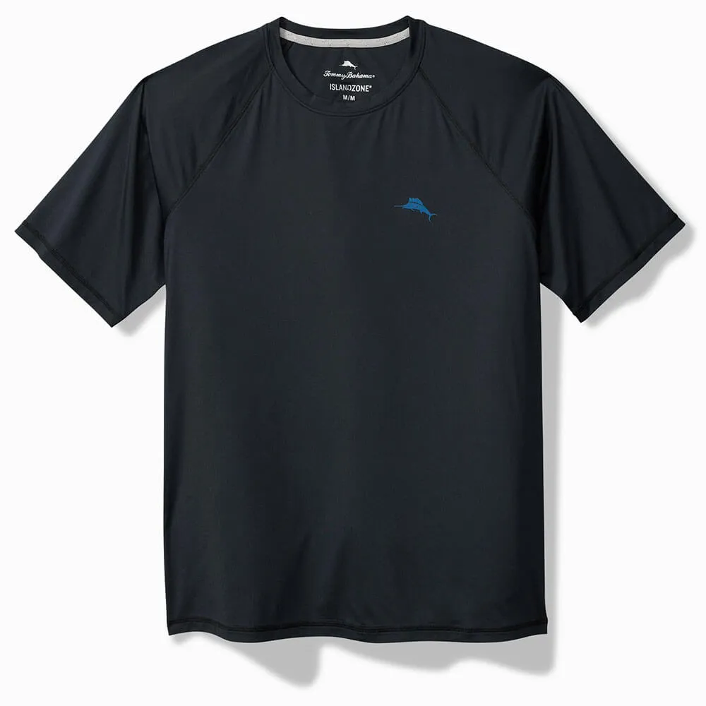Tommy Bahama Chill Time Surf Crew T-Shirt - Jet Black Tommy Bahama Clothing